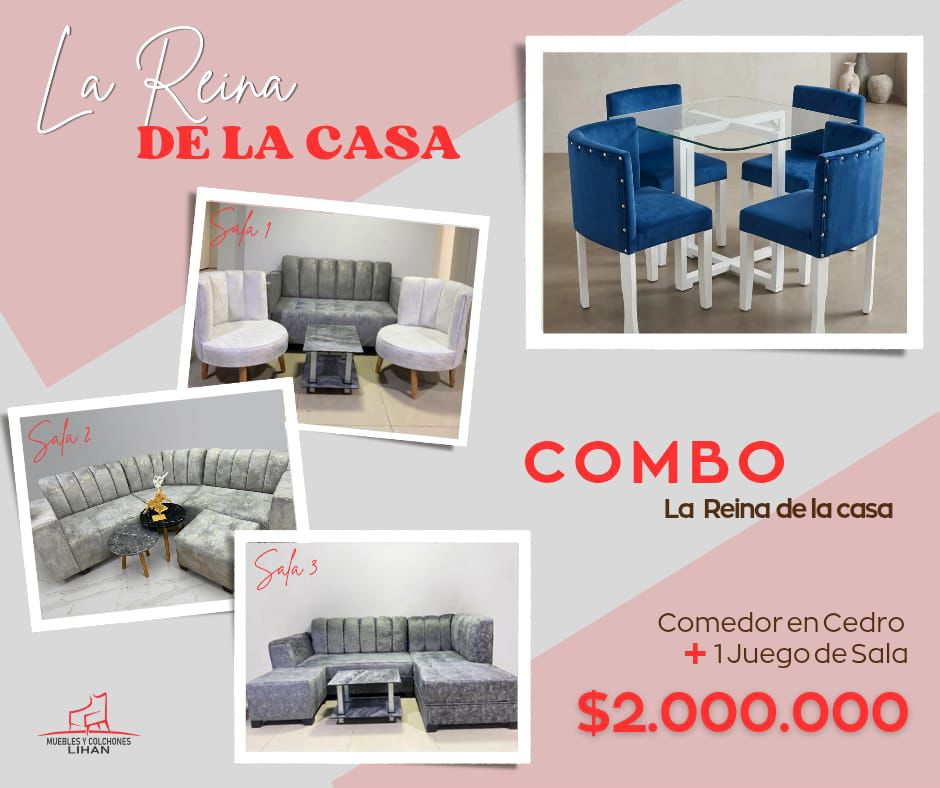 Combo de sala + comedor 3